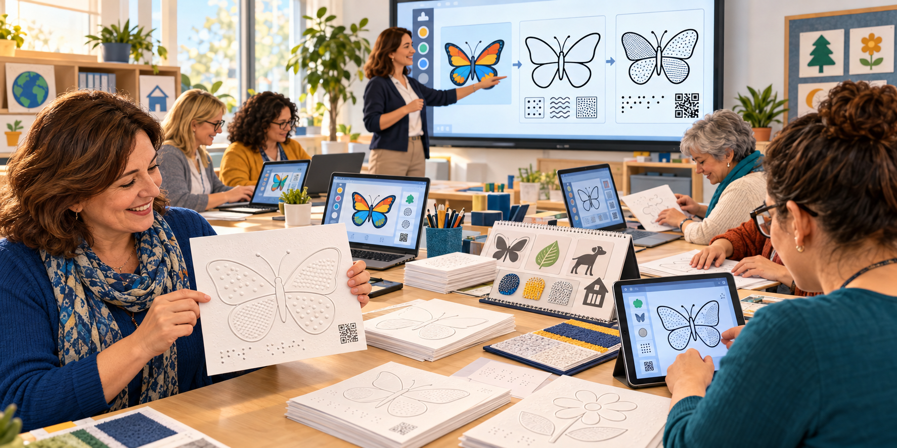 Cum pot profesorii crea planșe tactile interactive cu Image Creator